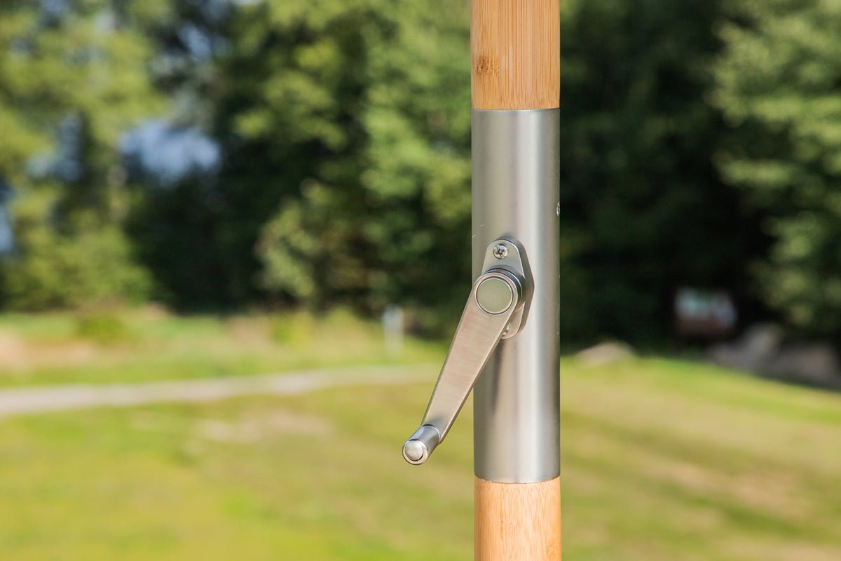 Garden Sun Umbrella Boho – Ø270 cm available in Black or Gray