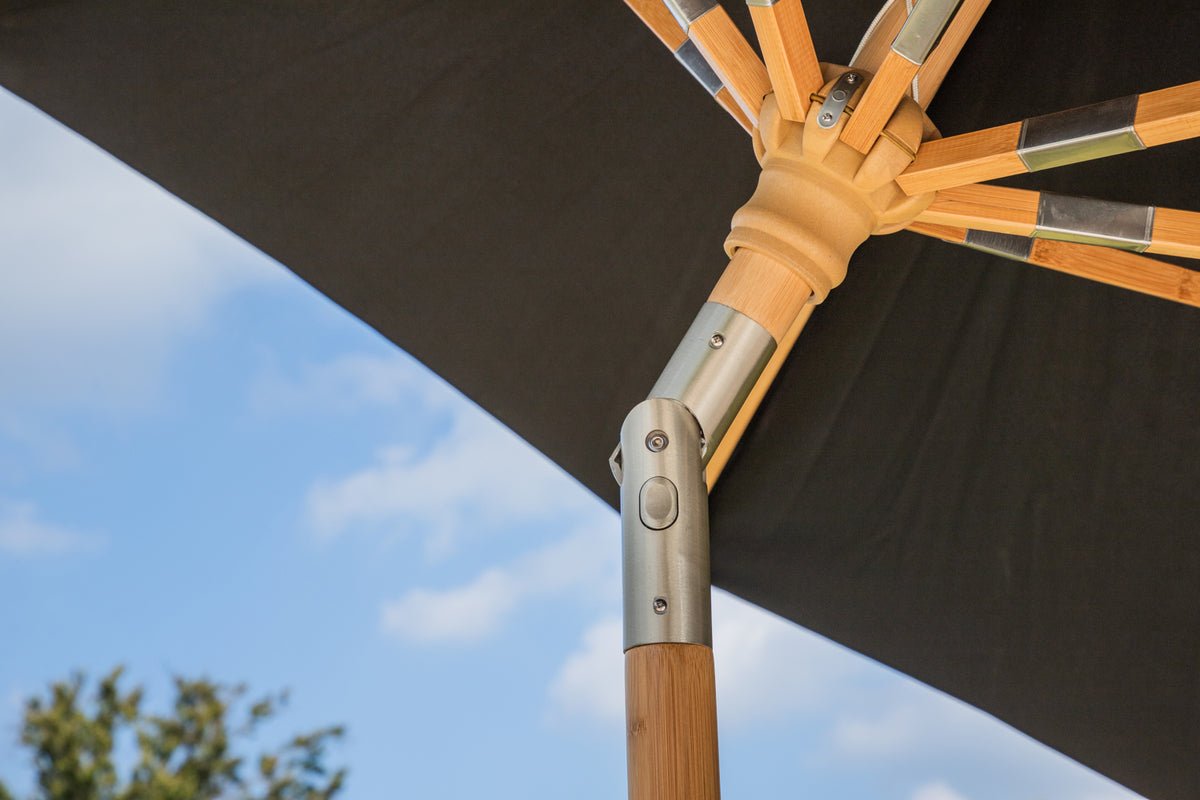 Garden Sun Umbrella Boho – Ø270 cm available in Black or Gray