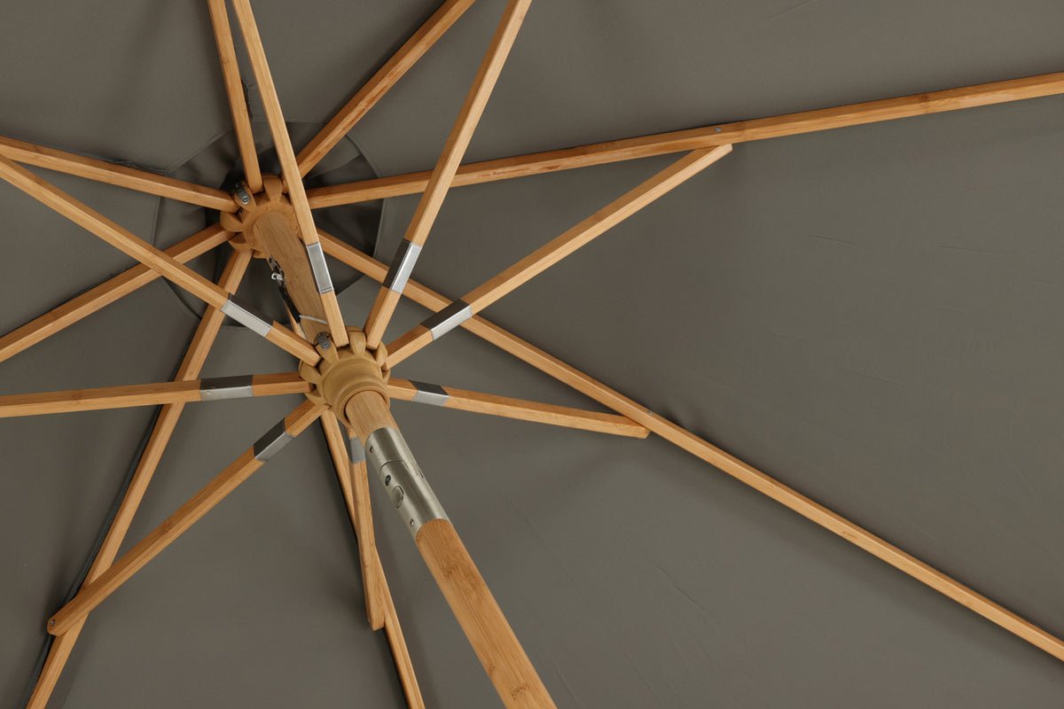 Garden Sun Umbrella Boho – Ø270 cm available in Black or Gray