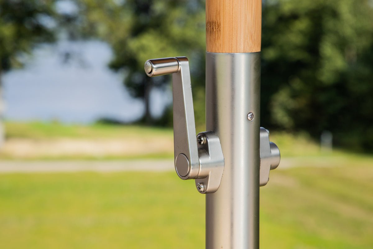 Garden Sun Umbrella Boho – Ø270 cm available in Black or Gray