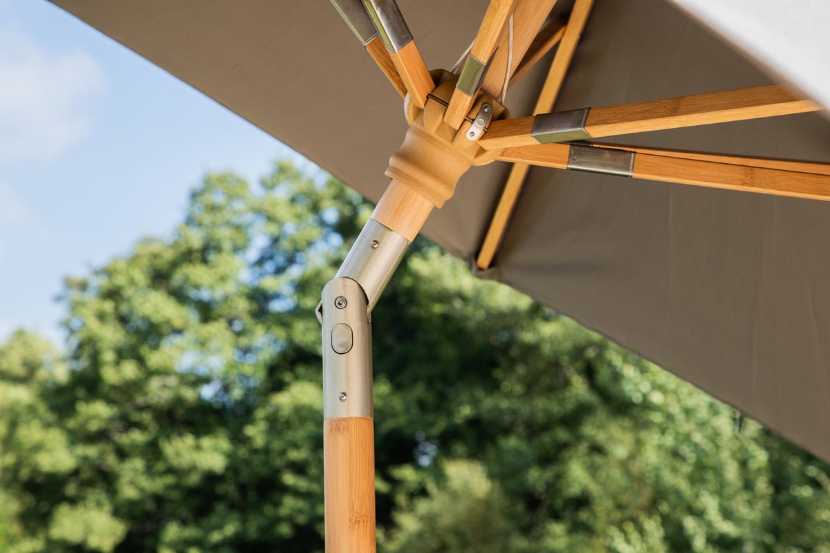 Garden Sun Umbrella Boho – Ø270 cm available in Black or Gray