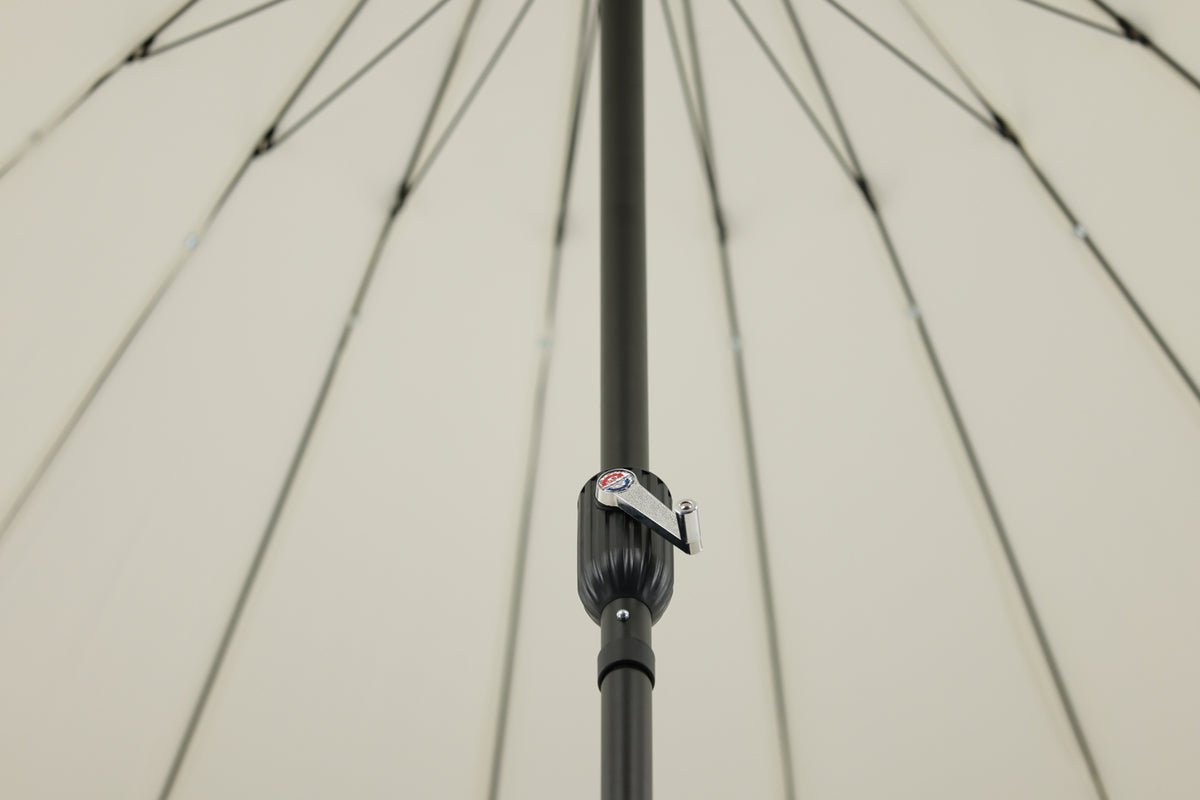 Garden Parasol Palma – Ø270 cm available in White, Black, Gray, and Blue