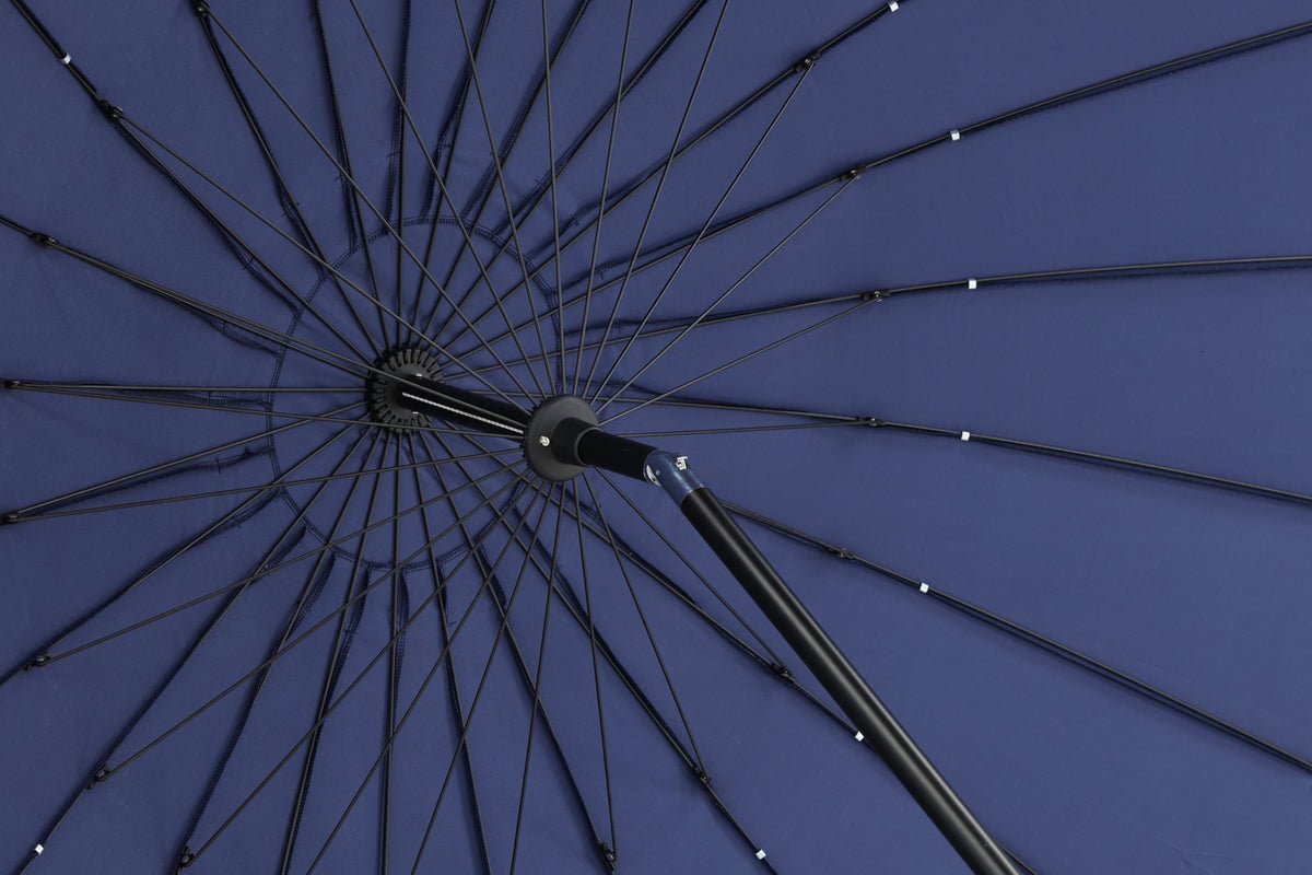 Garden Parasol Palma – Ø270 cm available in White, Black, Gray, and Blue