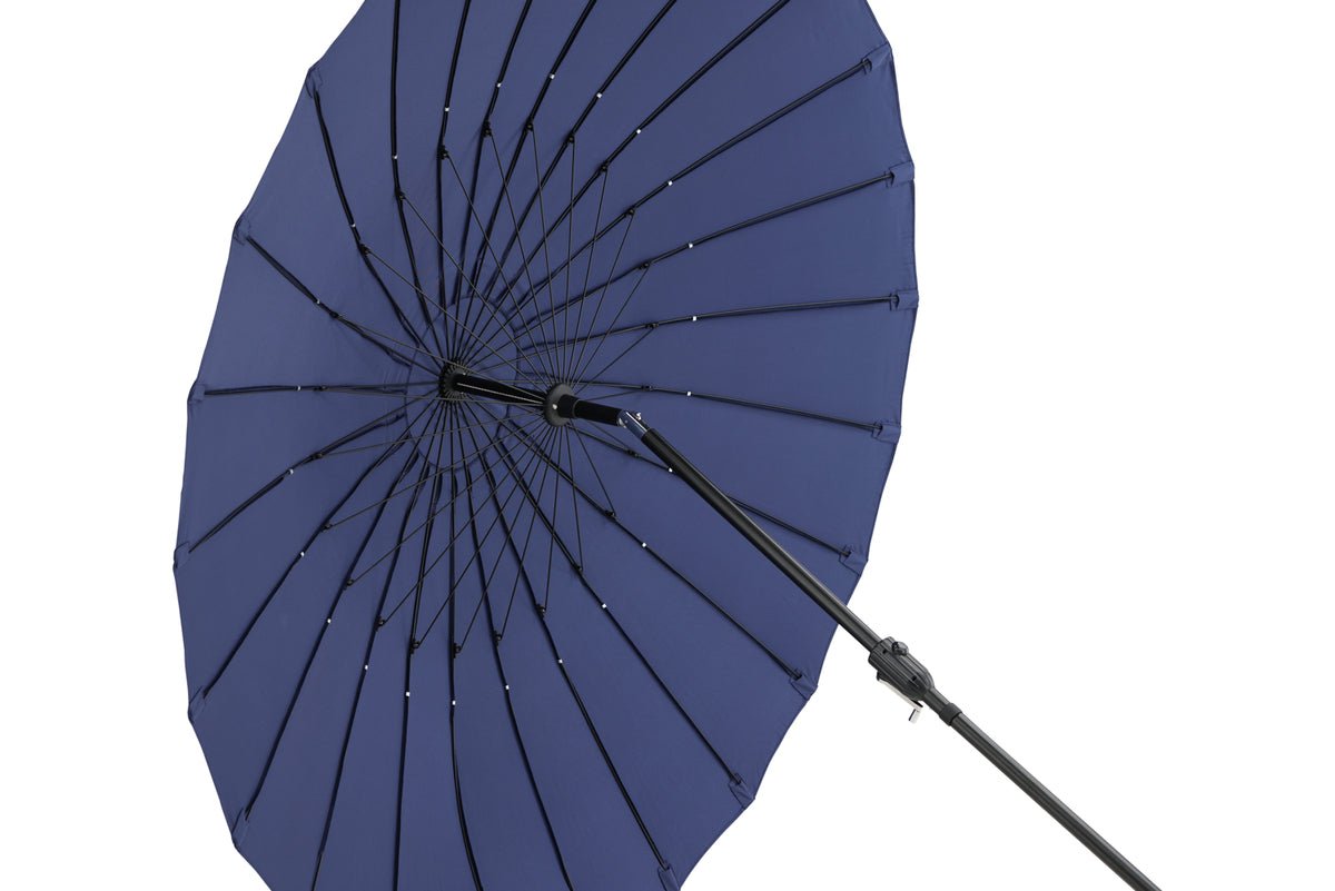 Garden Parasol Palma – Ø270 cm available in White, Black, Gray, and Blue