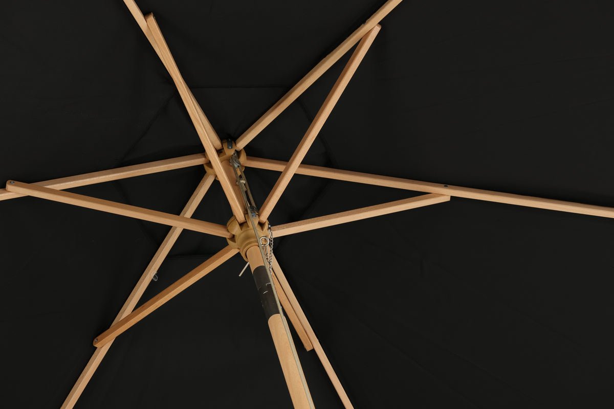 Garden Parasol Valenza – Ø250 cm in Black or White