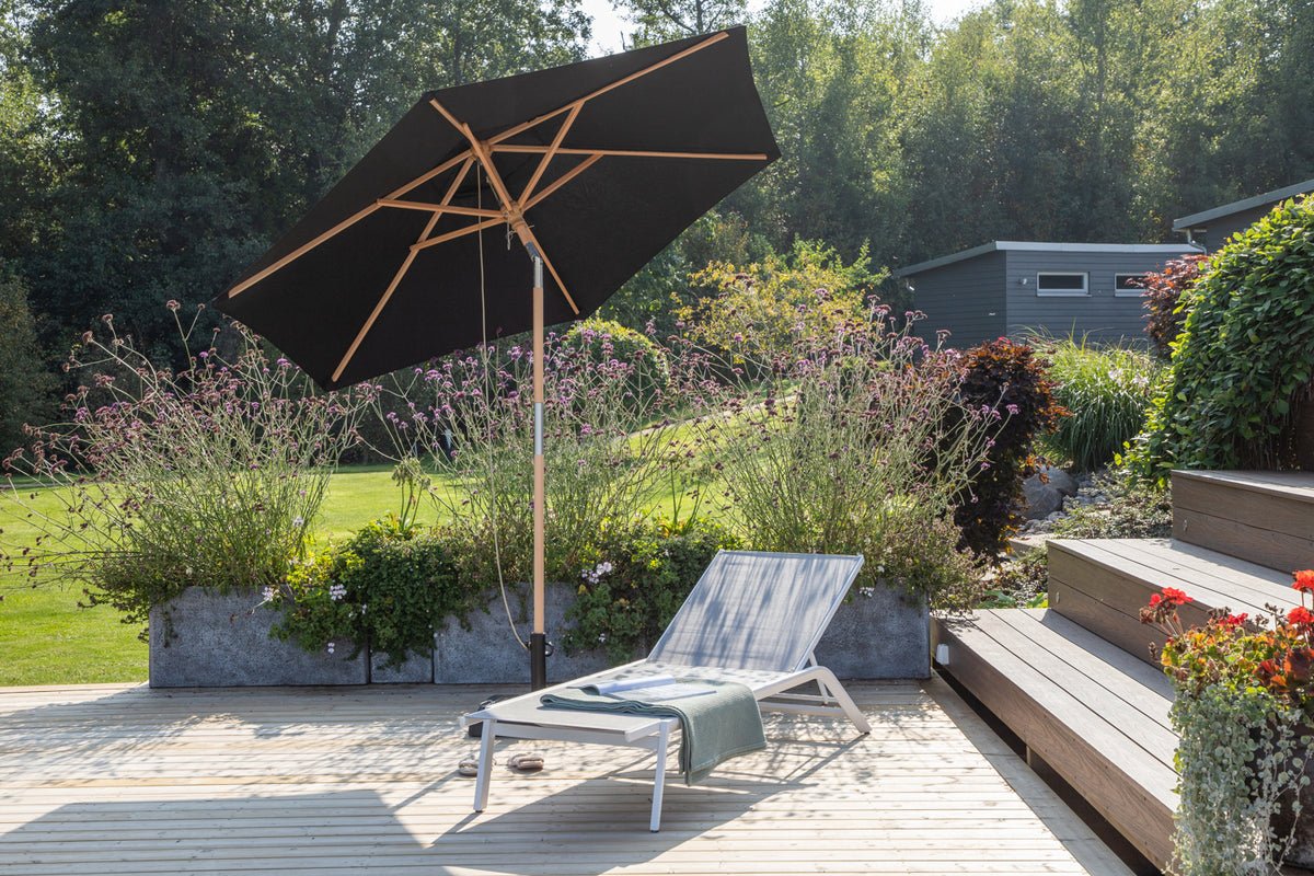 Garden Parasol Valenza – Ø250 cm in Black or White