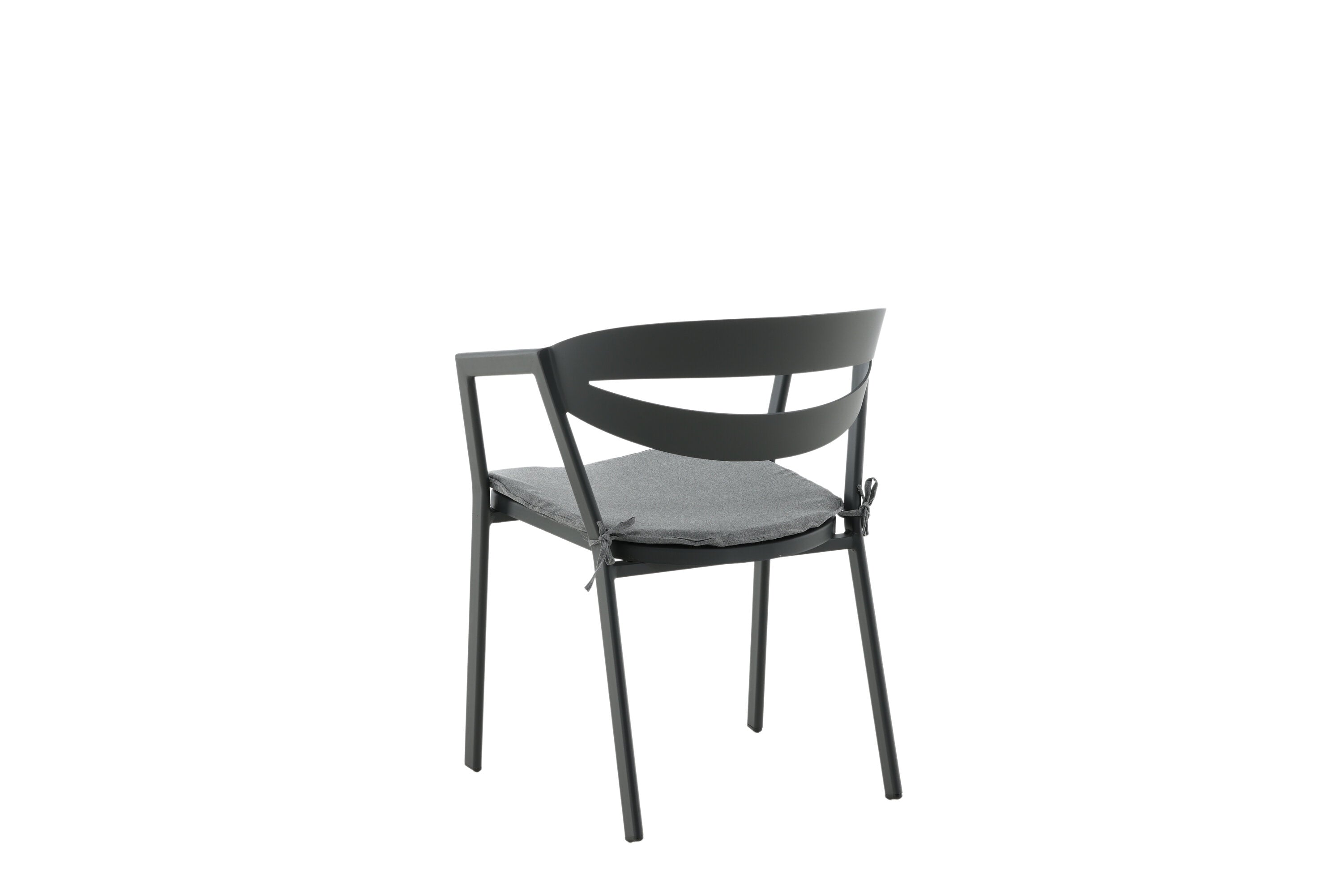 Garden chair Sylt - made of aluminum in Black