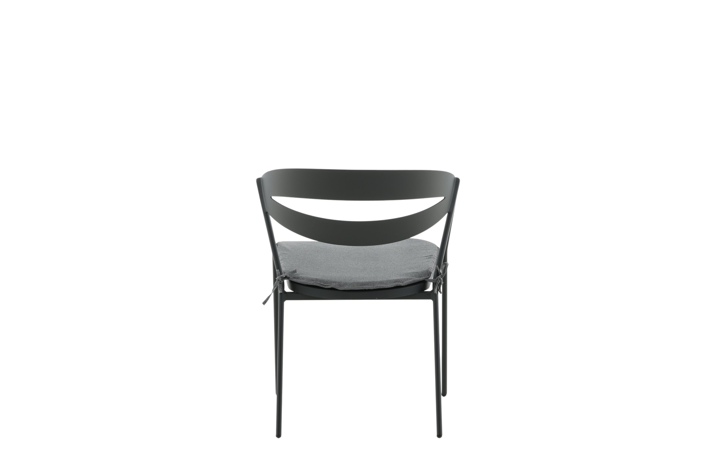 Garden chair Sylt - made of aluminum in Black