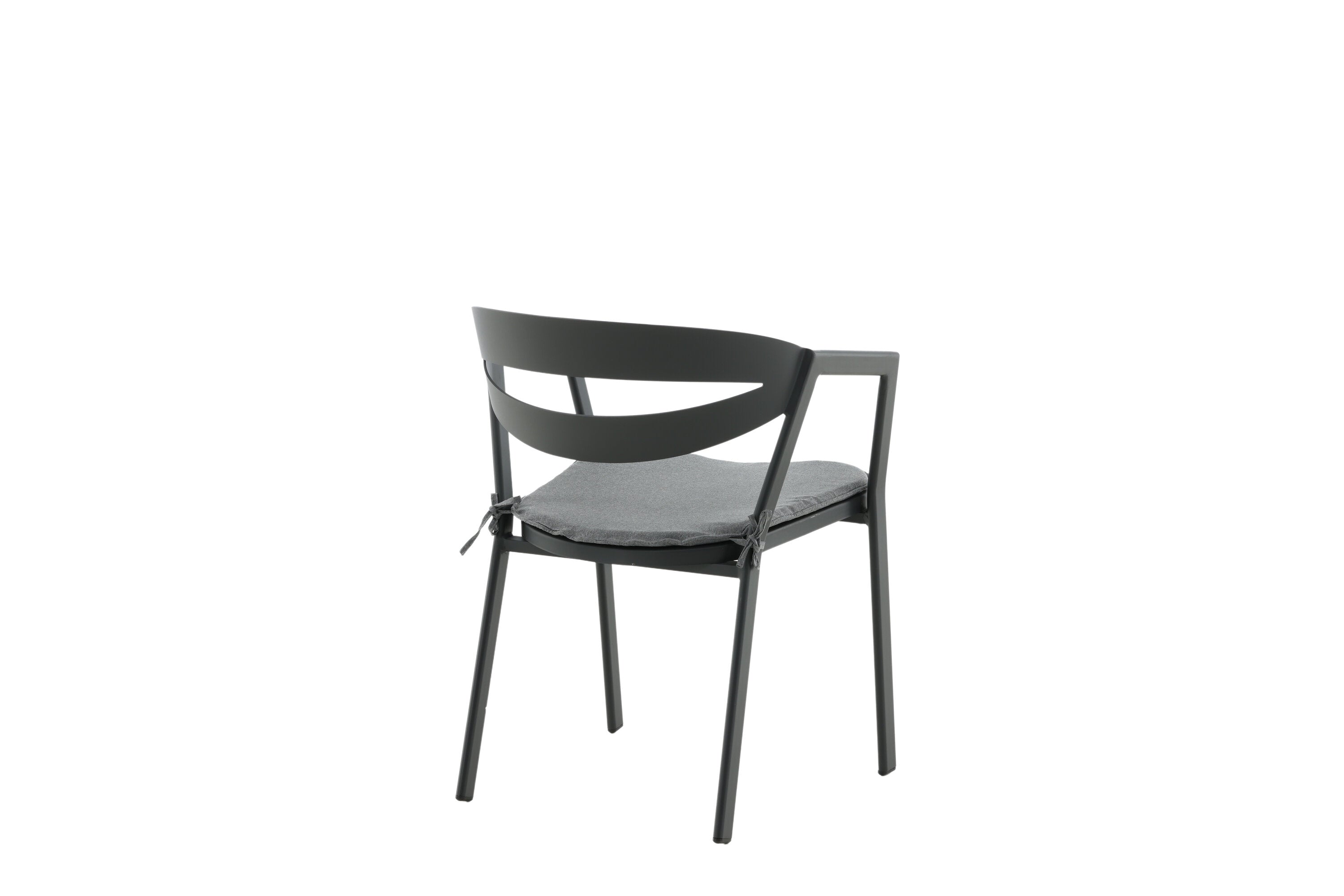 Garden chair Sylt - made of aluminum in Black