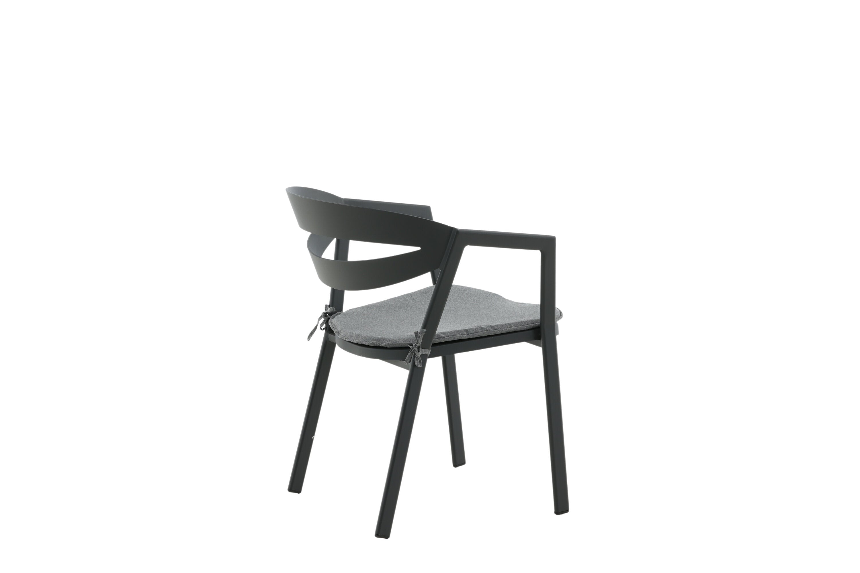 Garden chair Sylt - made of aluminum in Black