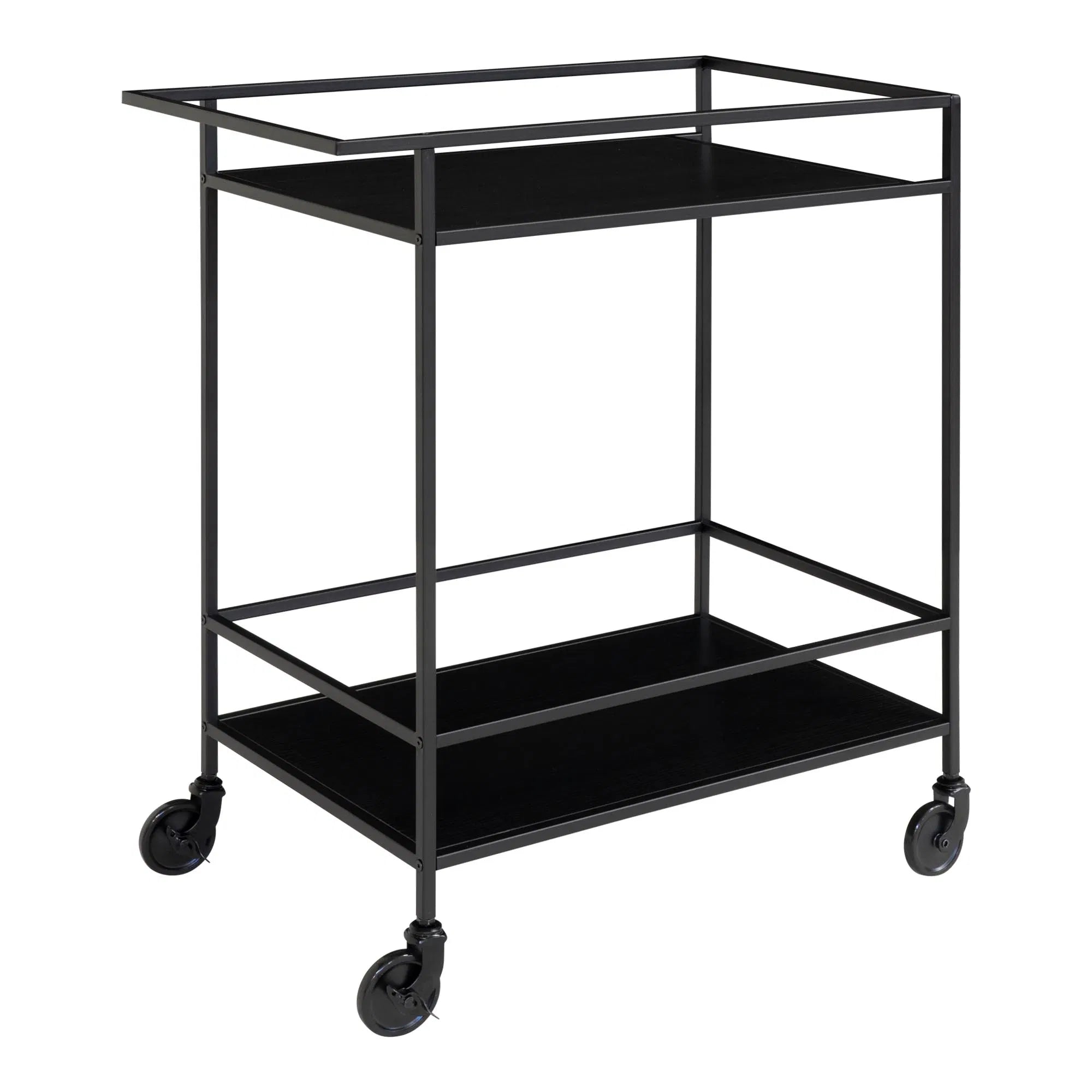 Quarto Serving Cart with Metal Frame