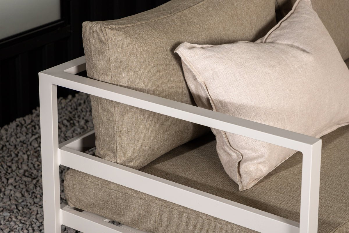 Garden Bench Module Borelio - In Beige or Brown Aluminum