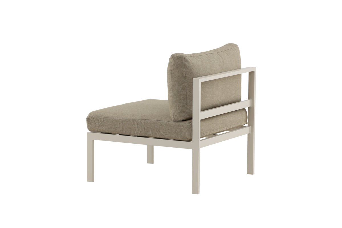 Garden Bench Module Borelio - In Beige or Brown Aluminum