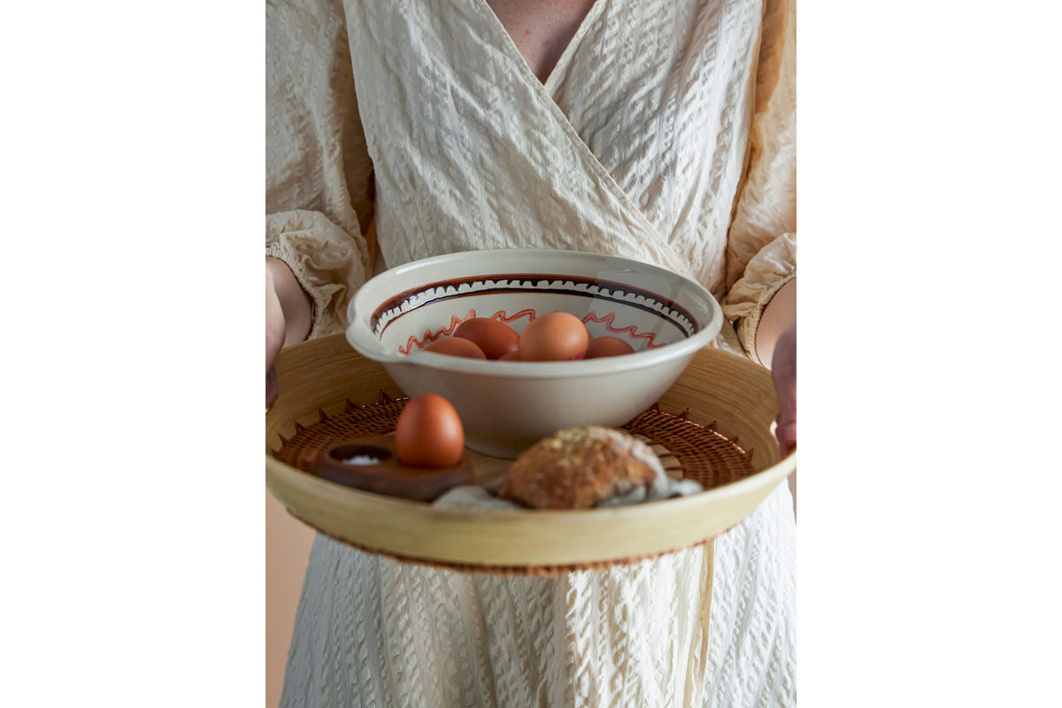 Bowl Riona – Stoneware with Hand-Painted Pattern