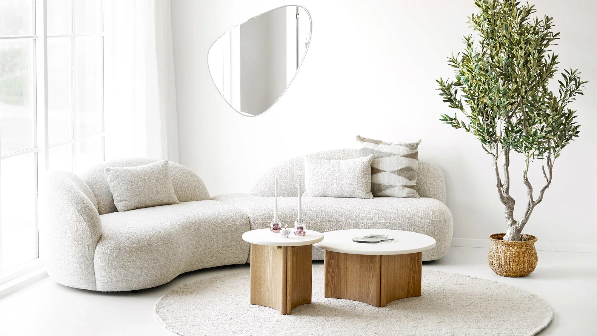 Side table Merlin - with generous storage space