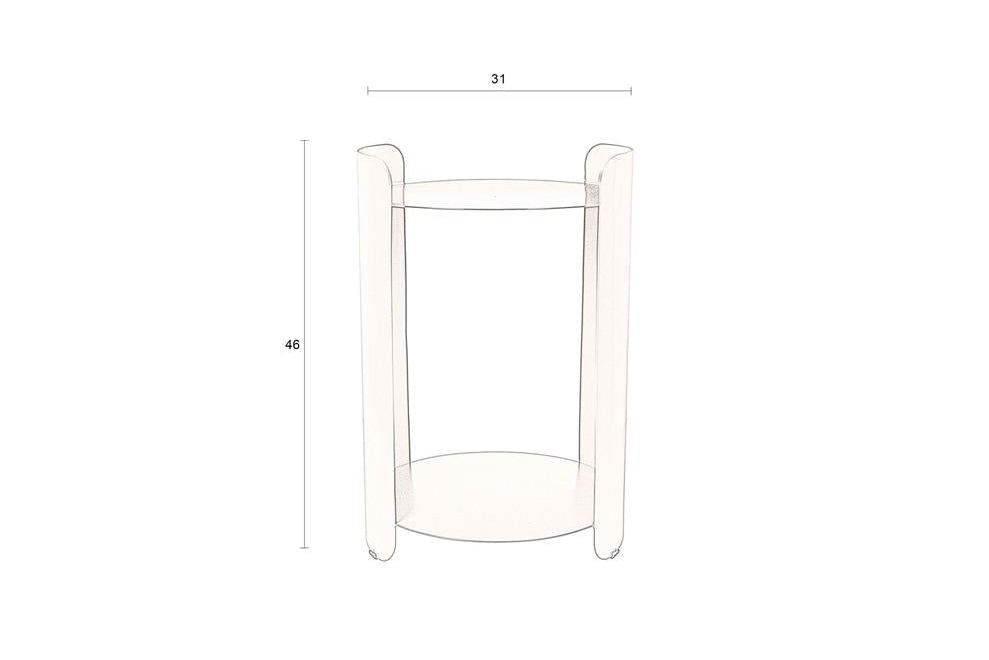 Beistelltisch Selvian – aus Metall