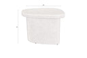 Side table Dorvian High – made of recycled marble in Beige