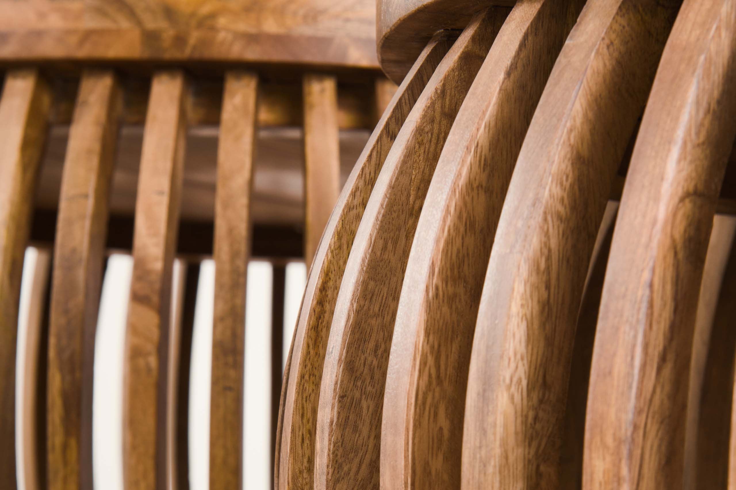 Coffee table Khamar - 2-piece set made of mango wood with bulbous base