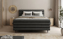 Boxspringbett Tubo in Strukturstoff mit Stauraum