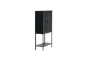 Showcase Varda - in Black with Glass Doors