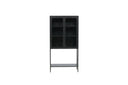 Showcase Varda - in Black with Glass Doors