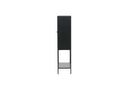 Showcase Varda - in Black with Glass Doors