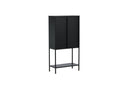 Showcase Varda - in Black with Glass Doors