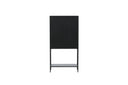 Showcase Varda - in Black with Glass Doors