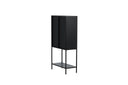 Showcase Varda - in Black with Glass Doors