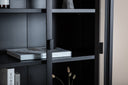 Showcase Varda - in Black with Glass Doors