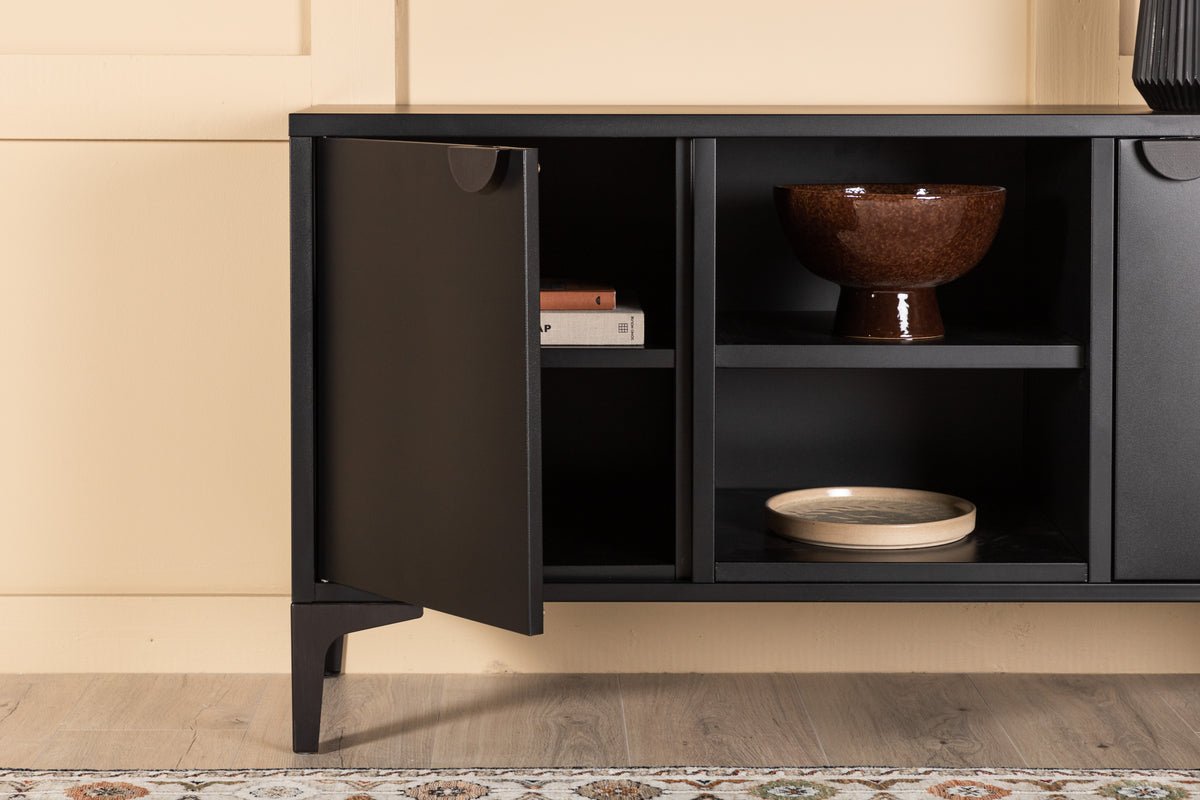 Designer TV lowboard Aureon – Modern design in Beige or Black