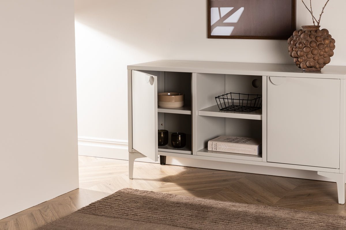 Designer TV lowboard Aureon – Modern design in Beige or Black