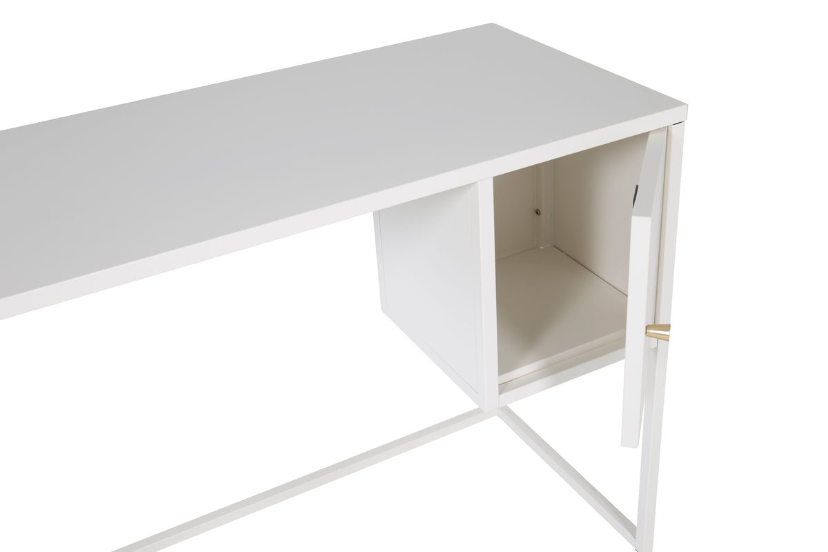 Desk Maru - modern design with practically integrated side cabinet