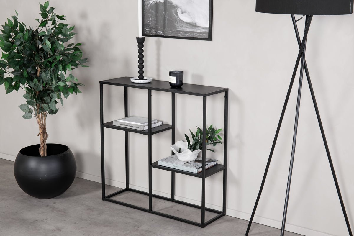 Regal Nerado – Black metal shelf in minimalist design