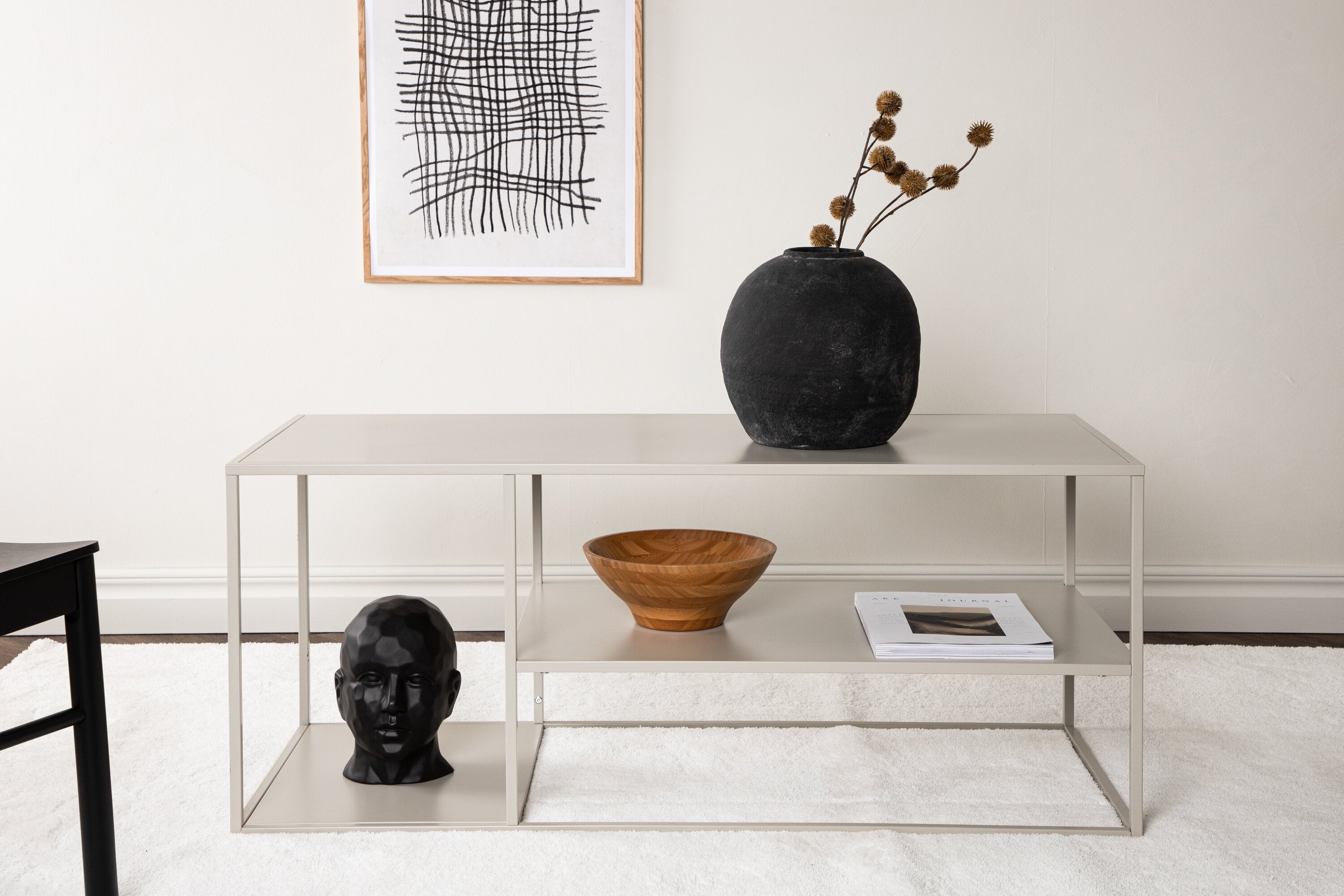 Beistelltisch Skapa - Schlichtes Design in Beige