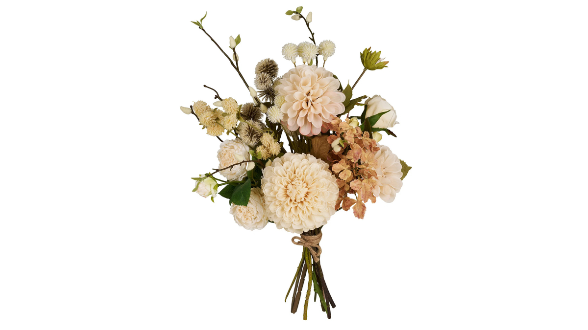 Artificial flower bouquet Cappuccino - in shades of brown