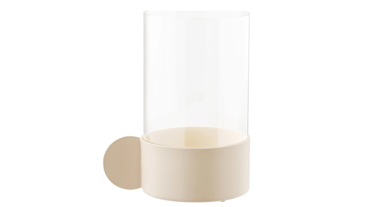Candle holder Merci - made of glass and metal