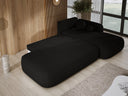 Designer corner sofa Babu bouclé with sofa bed and fold-out function