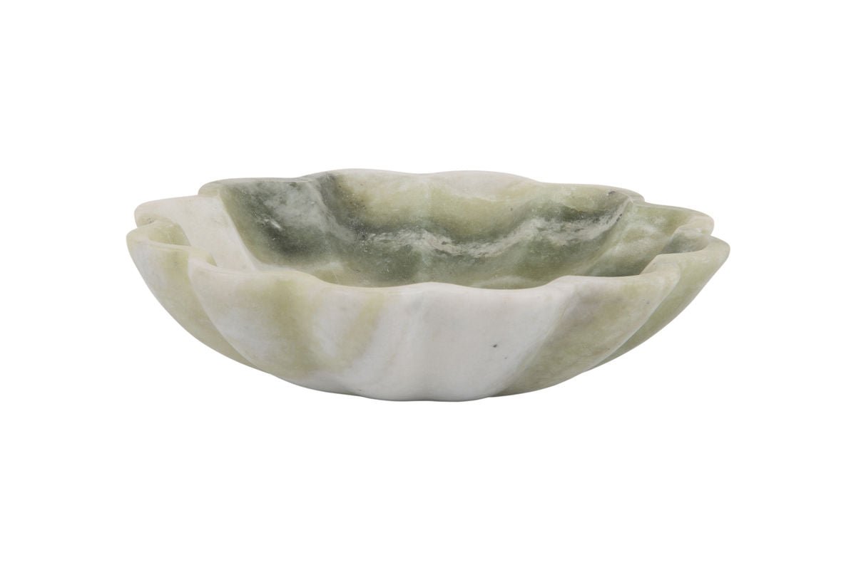 Bowl Cyréna – made of marble / flower-shaped