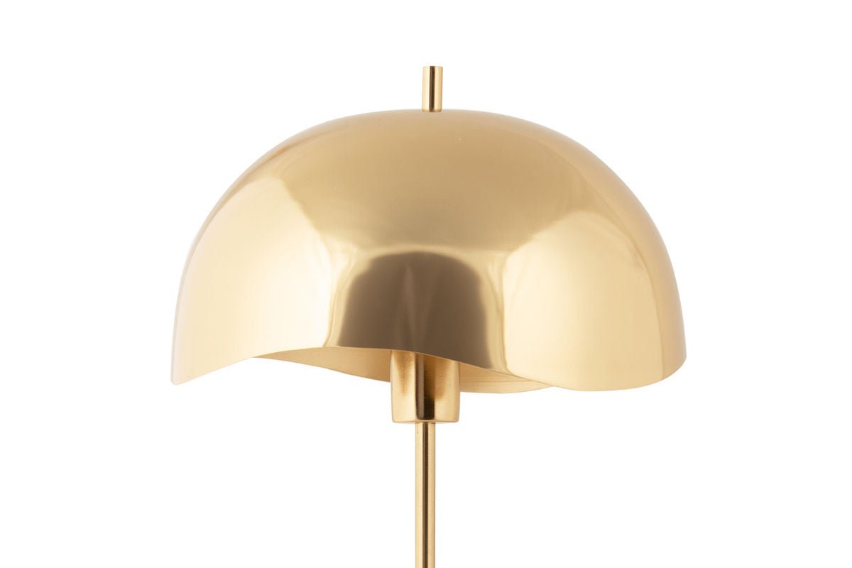 Table Lamp Vindor - Designer Light Made of Iron with Wave Shade