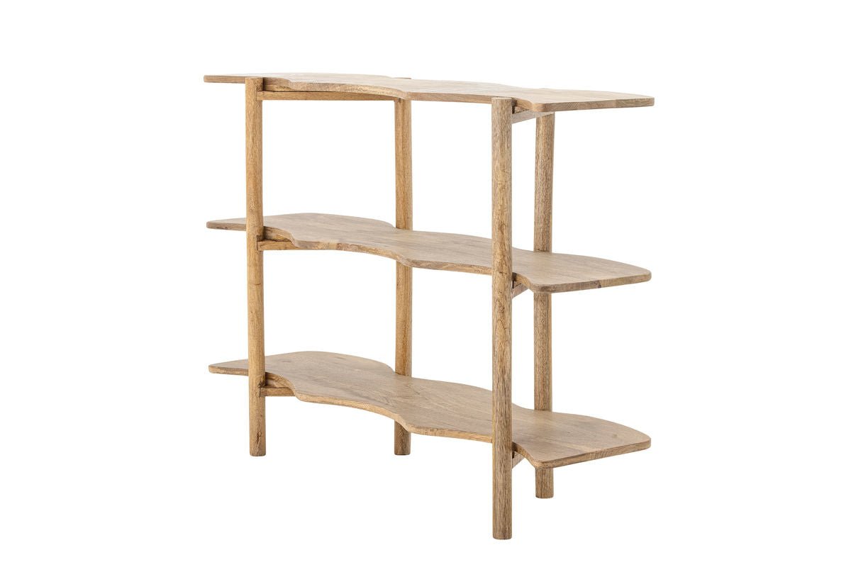 Bücherregal Reno – FSC®-zertifiziertes Mangoholz im natürlichen Design