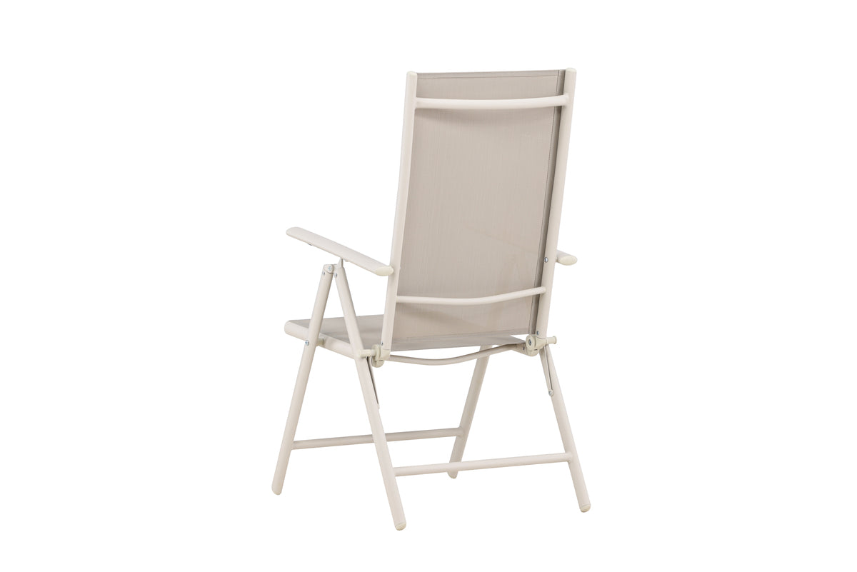 2-piece set garden chair Luma - a foldable chair in simple Beige