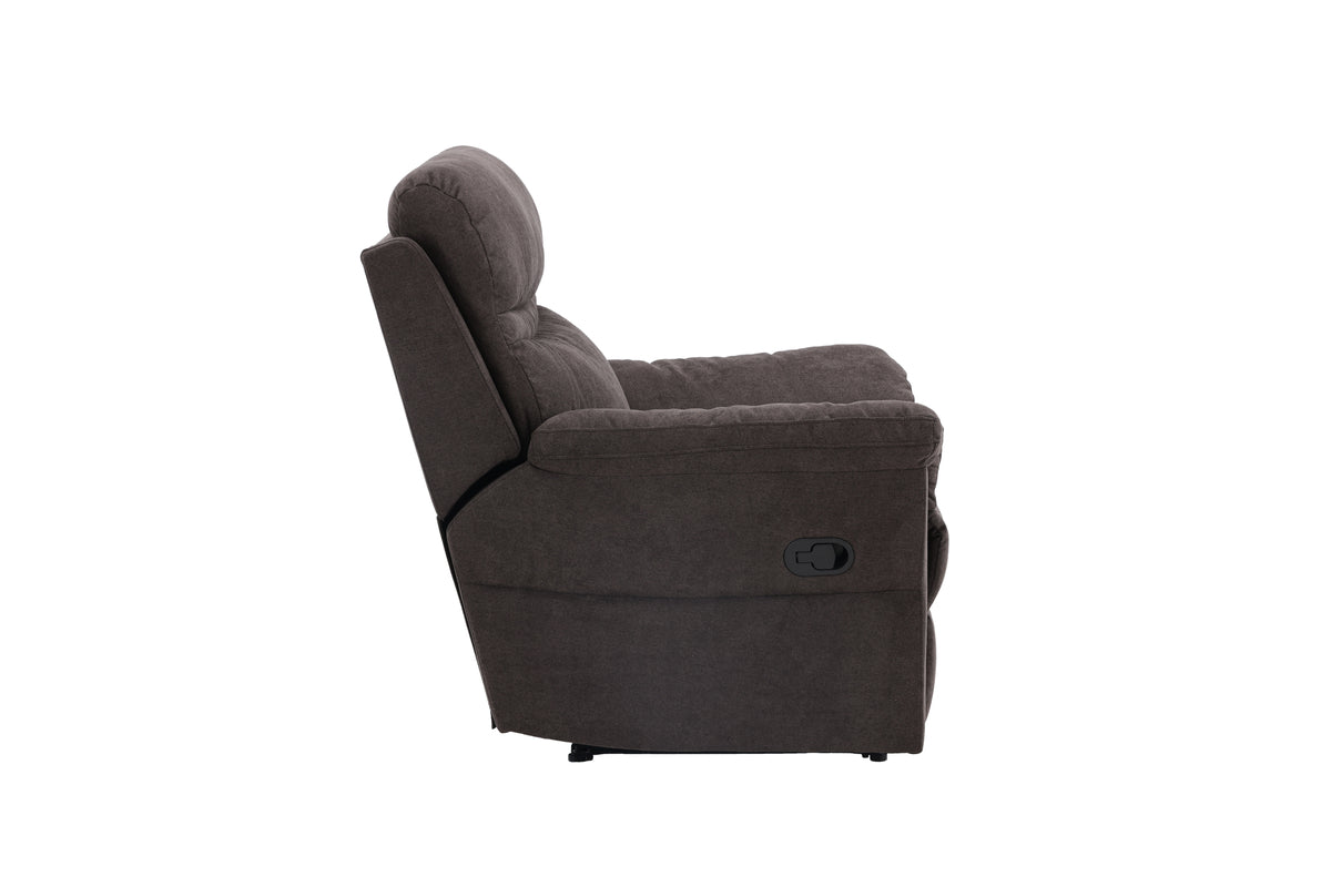 Armchair Toronto - Foldable with Footrest in the Color Brown