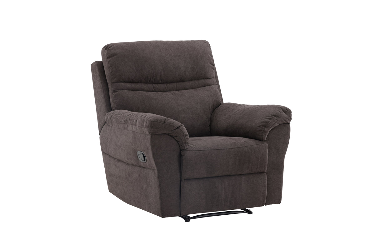 Armchair Toronto - Foldable with Footrest in the Color Brown