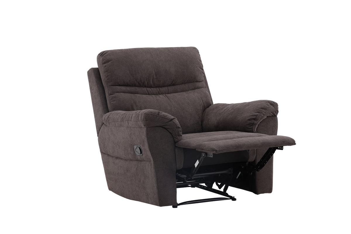 Armchair Toronto - Foldable with Footrest in the Color Brown