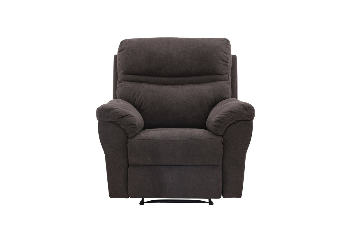 Armchair Toronto - Foldable with Footrest in the Color Brown