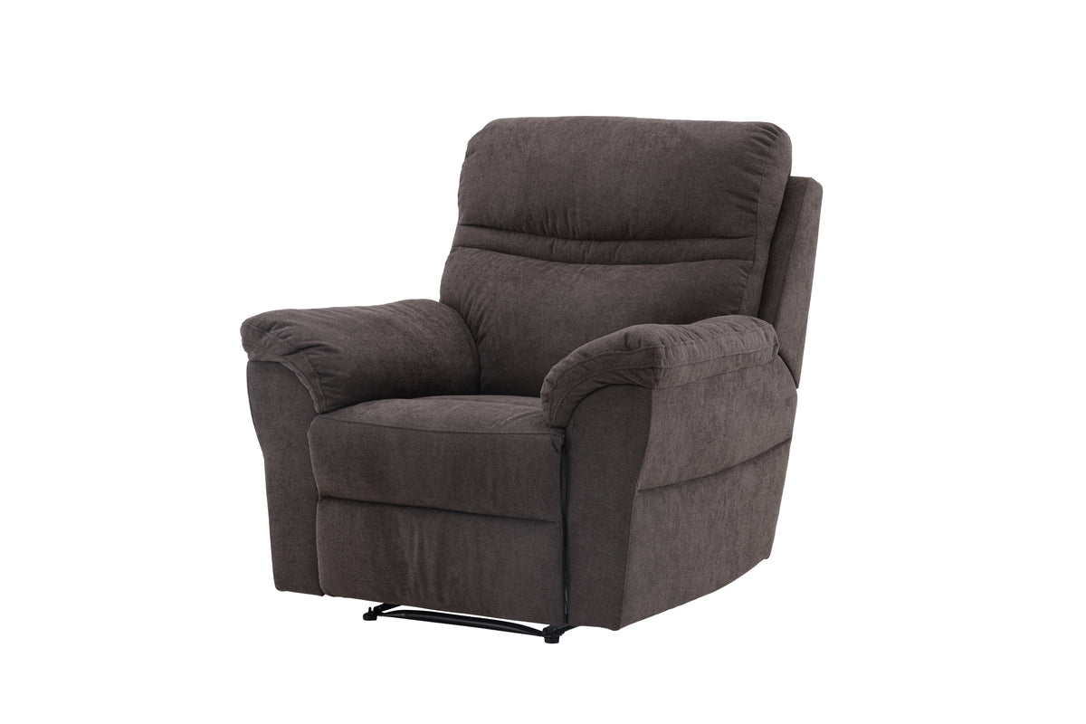 Armchair Toronto - Foldable with Footrest in the Color Brown