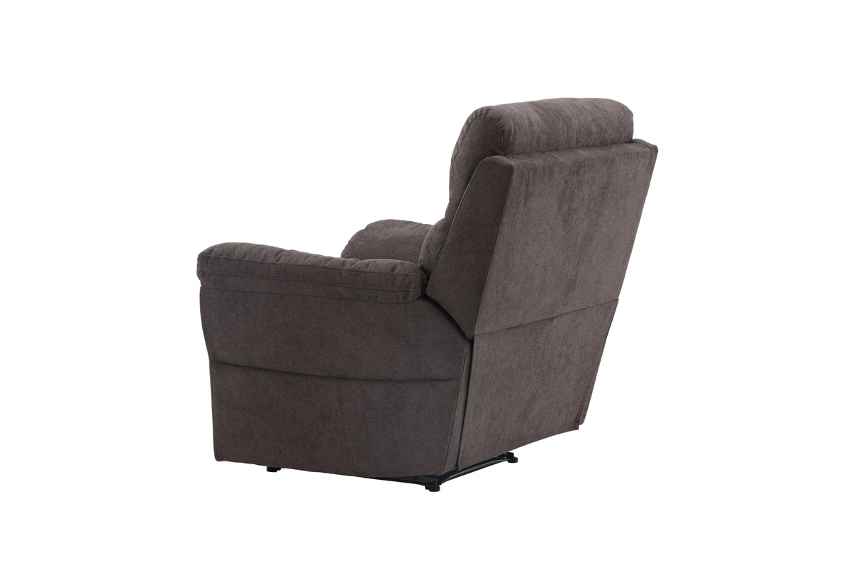 Armchair Toronto - Foldable with Footrest in the Color Brown