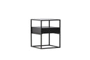 Side table Celia – in two colors with glass top