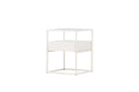 Side table Celia – in two colors with glass top